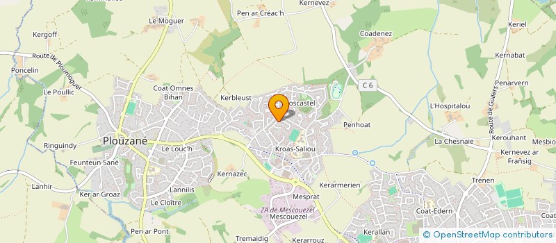 localisation de l'entreprise MADAME ELISA HEBRARD  PLOUZANE