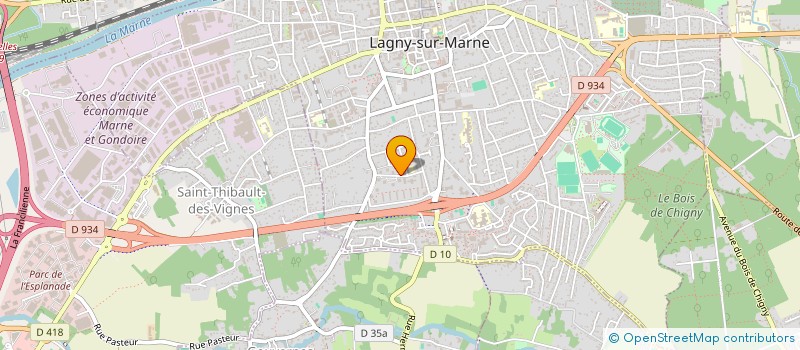 localisation de l'entreprise MADAME ELISA HULOT  LAGNY-SUR-MARNE