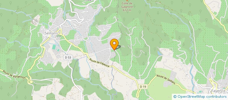 localisation de l'entreprise MADAME ELISA IMBERDIS  SEILLANS