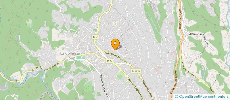 localisation de l'entreprise MADAME ELISA JACQUEMIN  LA COLLE-SUR-LOUP