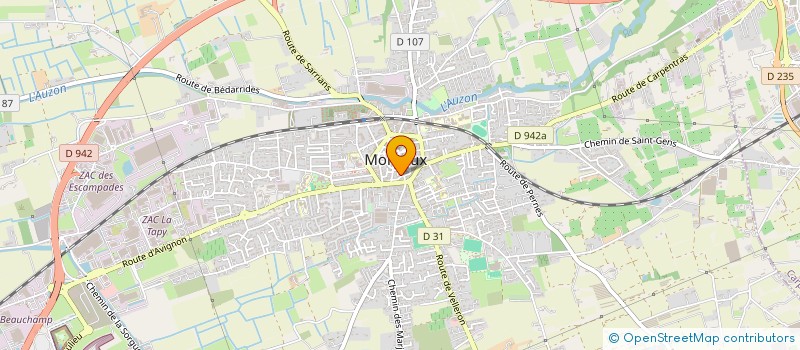 localisation de l'entreprise MADAME ELISA JEAN  MONTEUX