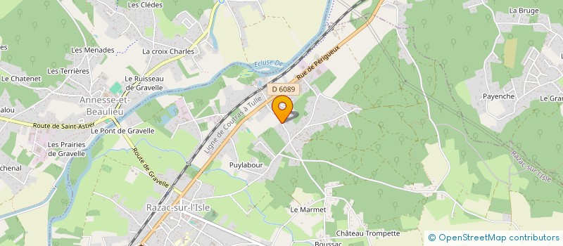 localisation de l'entreprise MADAME ELISA LAMOTHE  RAZAC-SUR-L'ISLE