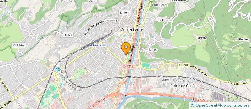 localisation de l'entreprise MADAME ELISA LE BRIS  SALLANCHES