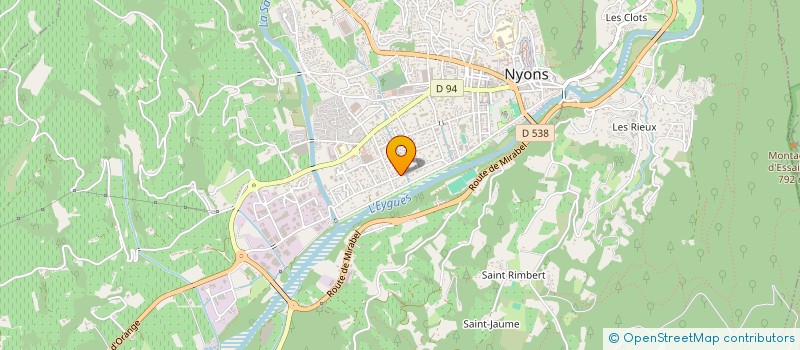 localisation de l'entreprise MADAME ELISA LEFEVRE à NYONS