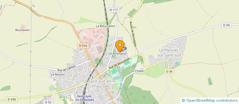 localisation de l'entreprise MADAME ELISA LEGRAIN  SAINT-JUST-EN-CHAUSSEE