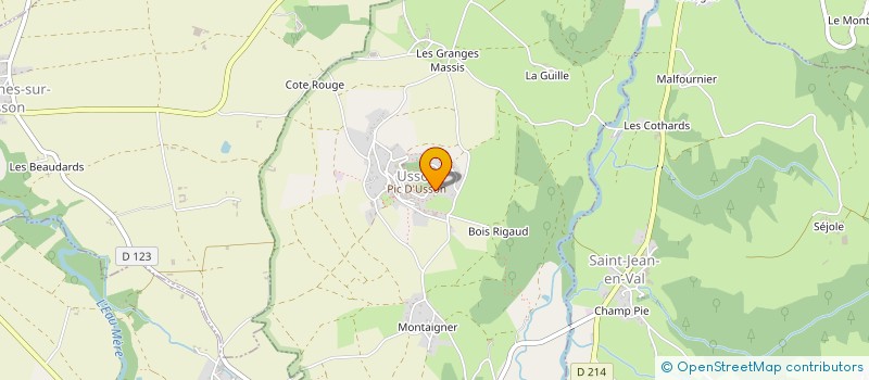 localisation de l'entreprise MADAME ELISA LELIEVRE  USSON