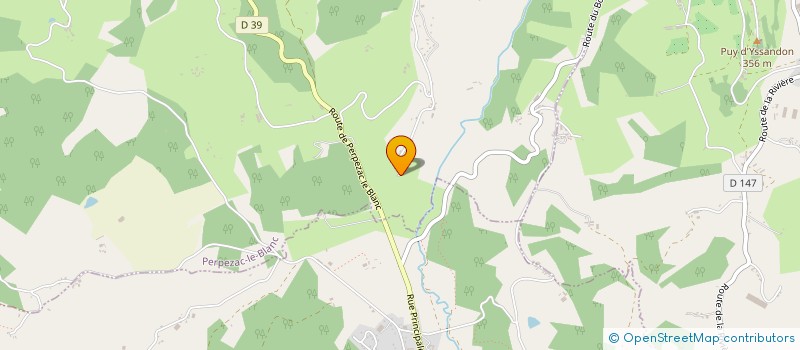 localisation de l'entreprise MADAME ELISA LEYMARIE  PERPEZAC-LE-BLANC