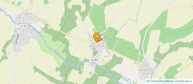 localisation de l'entreprise MADAME ELISA LIGNEREUX  SERZY-ET-PRIN