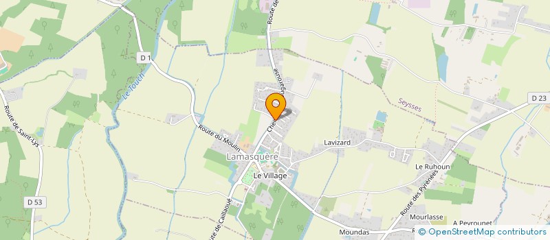 localisation de l'entreprise MADAME ELISA LOPEZ  LAMASQUERE