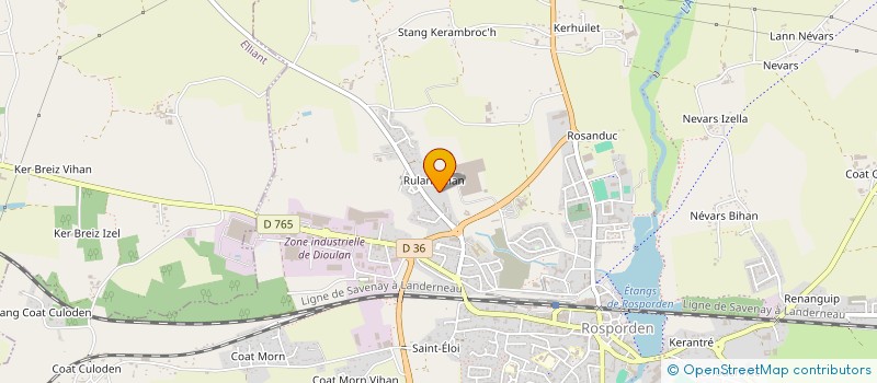 localisation de l'entreprise MADAME ELISA LOZACHMEUR  ROSPORDEN