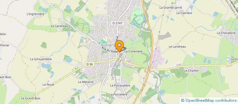 localisation de l'entreprise MADAME ELISA MALIVOIR  AUBIGNY-LES CLOUZEAUX