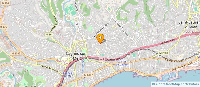 localisation de l'entreprise MADAME ELISA MARCHAND à SAINT-LAURENT-DU-VAR