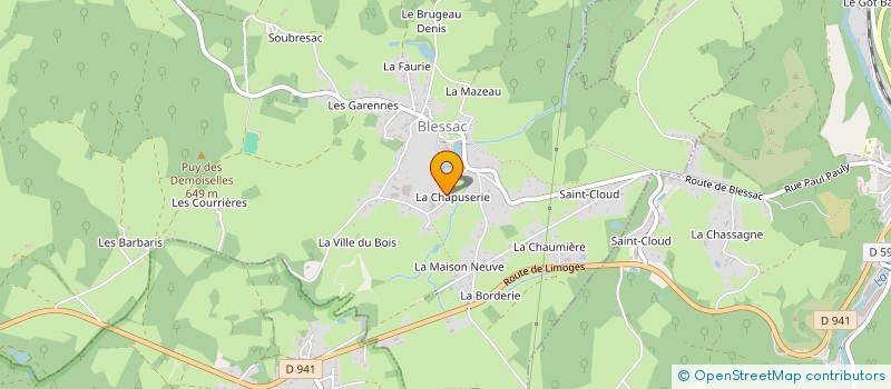 localisation de l'entreprise MADAME ELISA MARION à BLESSAC