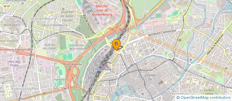 localisation de l'entreprise MADAME ELISA MARTIN à STRASBOURG