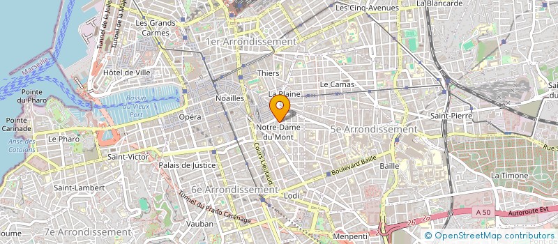 localisation de l'entreprise MADAME ELISA MARTIN  MARSEILLE