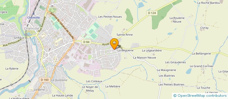 localisation de l'entreprise MADAME ELISA MARTINS DE VARES  CHEMILLE-EN-ANJOU