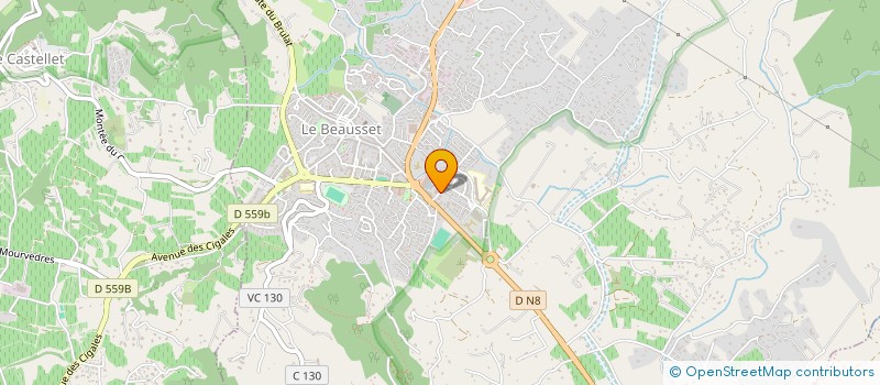 localisation de l'entreprise MADAME ELISA MELQUIOND  LE BEAUSSET