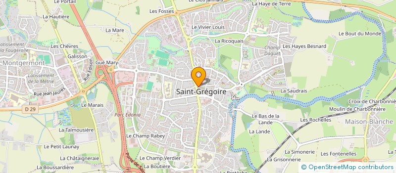 localisation de l'entreprise MADAME ELISA OEHLERT  SAINT-GREGOIRE