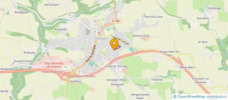 localisation de l'entreprise MADAME ELISA PAGE  PLEYBEN