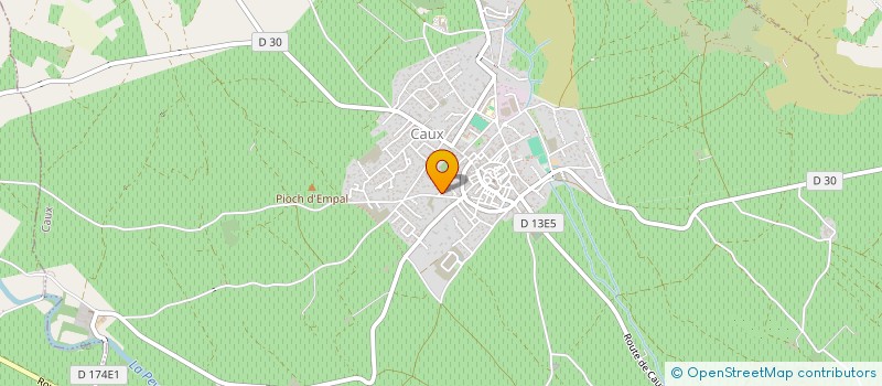 localisation de l'entreprise MADAME ELISA PERIS  CAUX