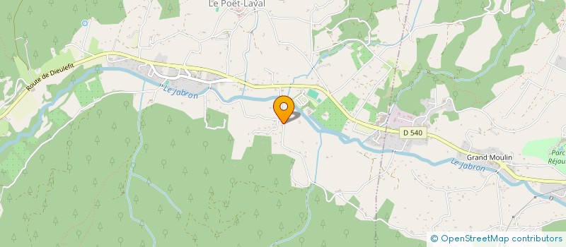 localisation de l'entreprise MADAME ELISA PERRON  LE POET-LAVAL