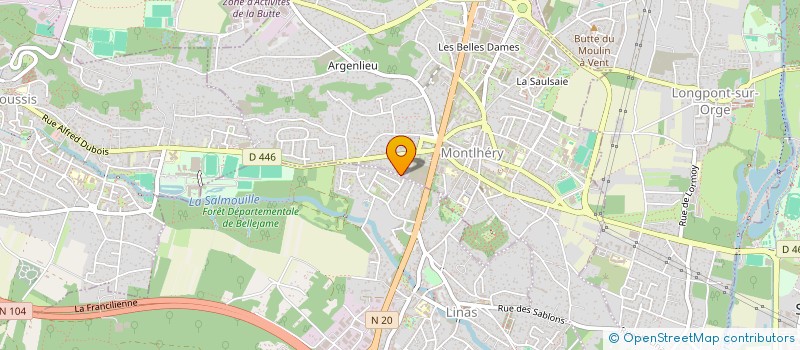 localisation de l'entreprise MADAME ELISA PETITOT  MONTLHERY