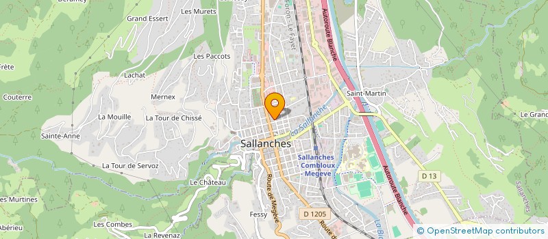 localisation de l'entreprise MADAME ELISA PEZET CHESNEY à SALLANCHES
