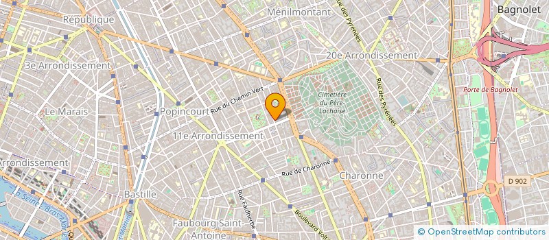 localisation de l'entreprise MADAME ELISA PINARD  PARIS