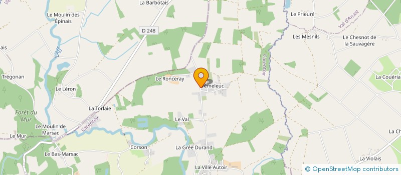 localisation de l'entreprise MADAME ELISA PONS à CARENTOIR