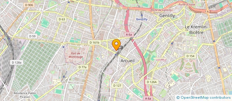 localisation de l'entreprise MADAME ELISA PRINCET  ARCUEIL