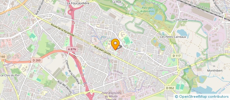 localisation de l'entreprise MADAME ELISA PUPIN  TRELAZE