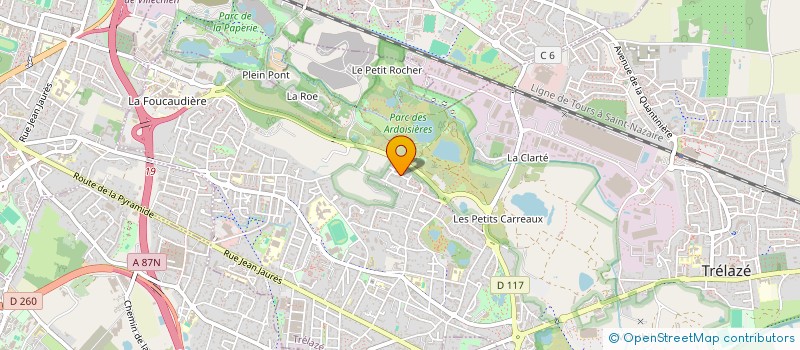 localisation de l'entreprise MADAME ELISA RAVELEAU à TRELAZE