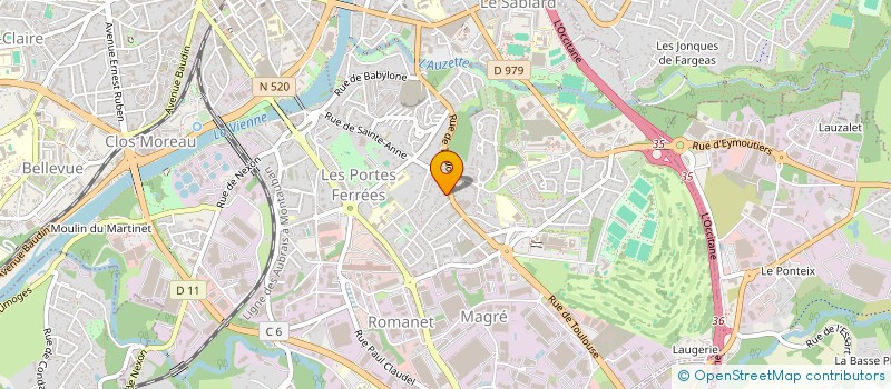 localisation de l'entreprise MADAME ELISA RAZAFINIMPANARIVO à LIMOGES