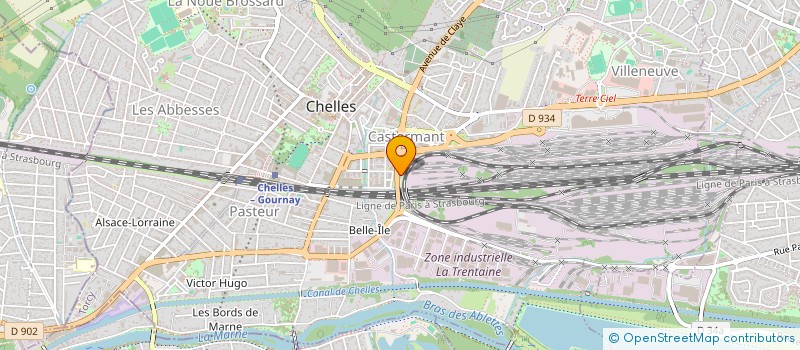 localisation de l'entreprise MADAME ELISA REBUS  CHELLES