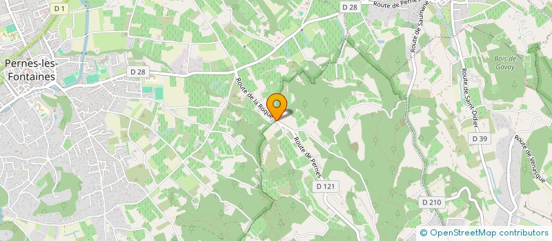 localisation de l'entreprise MADAME ELISA REYNAUD  LA ROQUE-SUR-PERNES