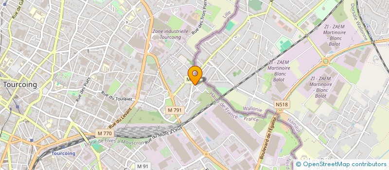 localisation de l'entreprise MADAME ELISA RIBEIRO  WATTRELOS