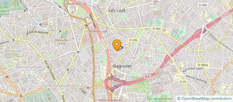 localisation de l'entreprise MADAME ELISA RIGOULET à BAGNOLET