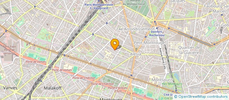 localisation de l'entreprise MADAME ELISA ROLLAND  PARIS 14