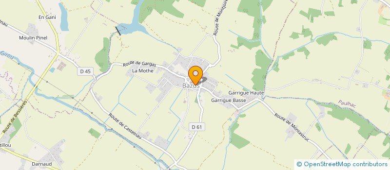 localisation de l'entreprise MADAME ELISA ROUILLAN  BAZUS