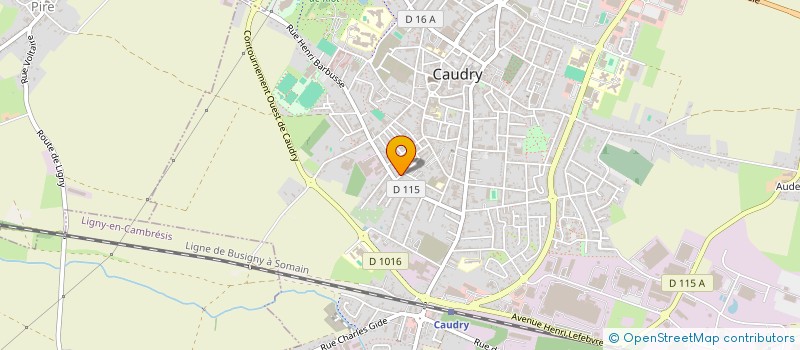 localisation de l'entreprise MADAME ELISA ROUX  CAUDRY