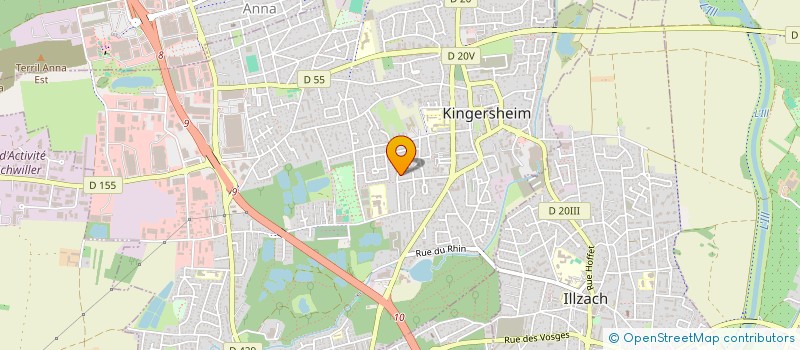 localisation de l'entreprise MADAME ELISA RUCCOLO  KINGERSHEIM