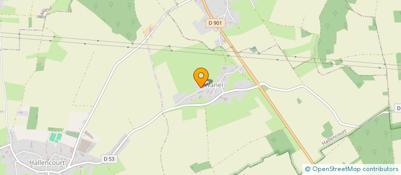 localisation de l'entreprise MADAME ELISA RUET  HALLENCOURT