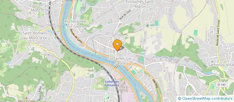 localisation de l'entreprise MADAME ELISA SANCHEZ  FONTAINES-SUR-SAONE