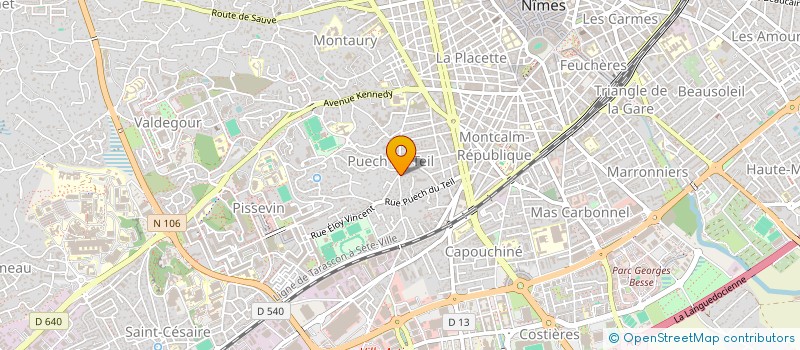 localisation de l'entreprise MADAME ELISA SANCHEZ  NIMES