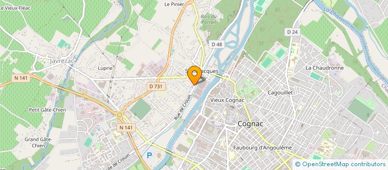 localisation de l'entreprise MADAME ELISA SAUTON à COGNAC