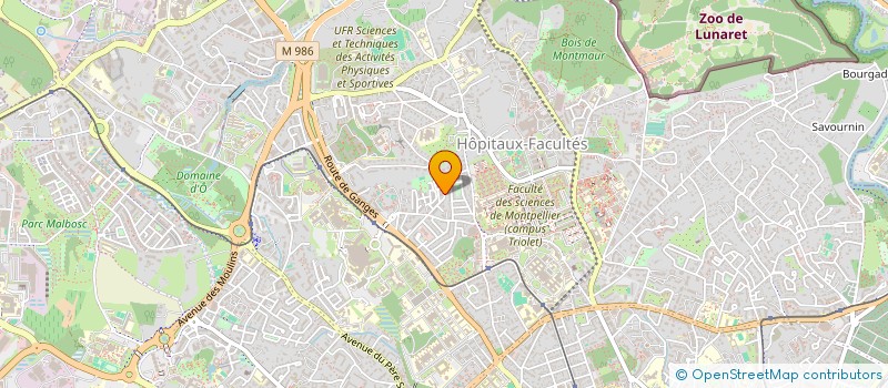 localisation de l'entreprise MADAME ELISA SIGISCAR à MONTPELLIER
