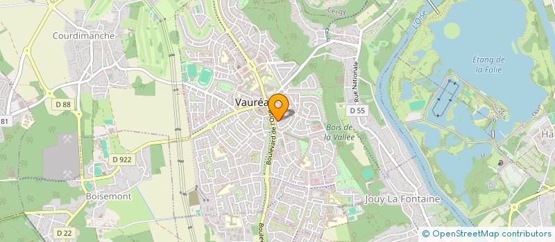 localisation de l'entreprise MADAME ELISA SILVA ALMEIDA  VAUREAL