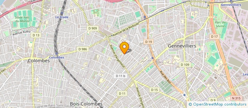 localisation de l'entreprise MADAME ELISA THENEVIN  ASNIERES-SUR-SEINE