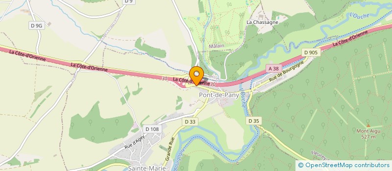 localisation de l'entreprise MADAME ELISA THEVENET  SAINTE-MARIE-SUR-OUCHE