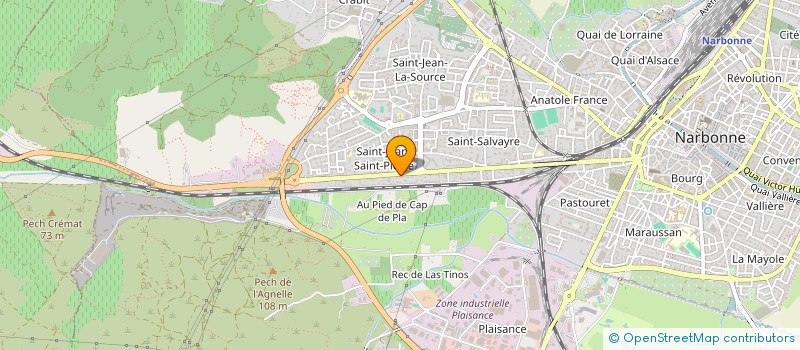 localisation de l'entreprise MADAME ELISA VERMANDE  NARBONNE